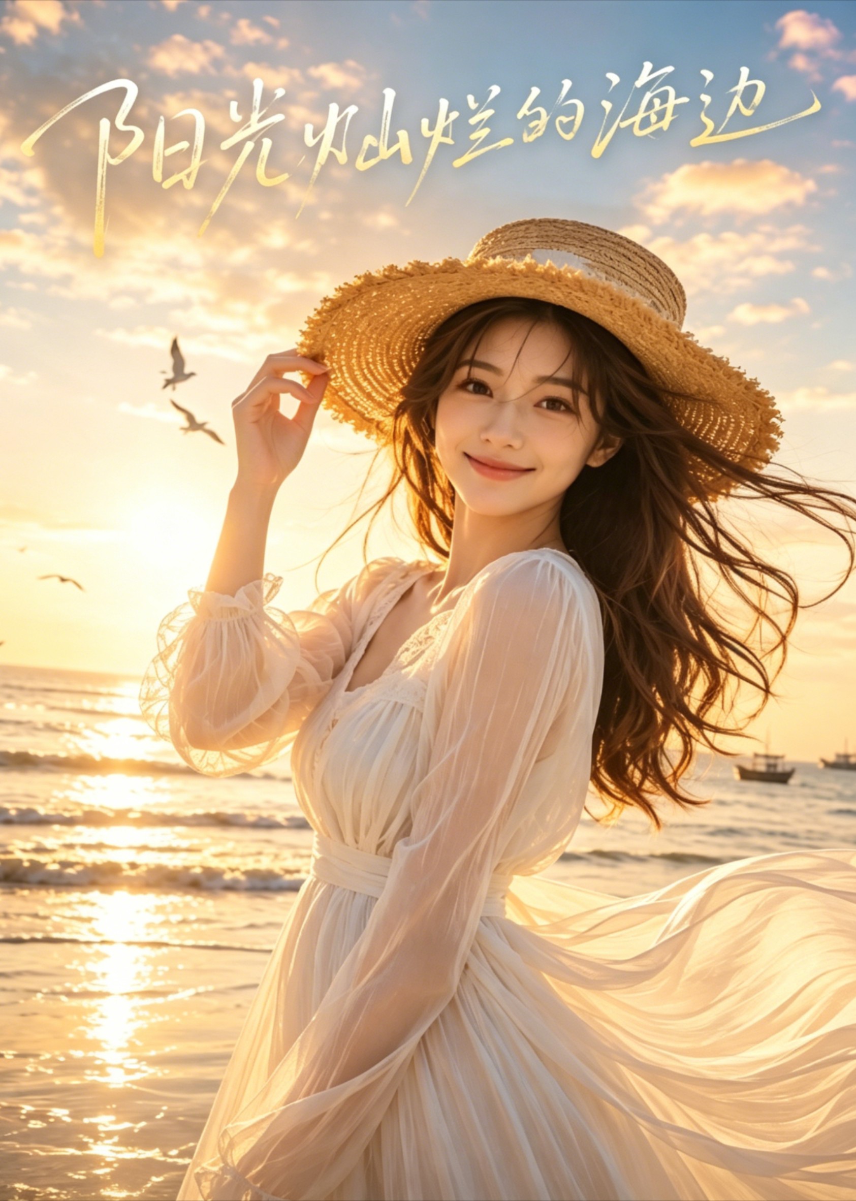 阳光灿烂的海边
