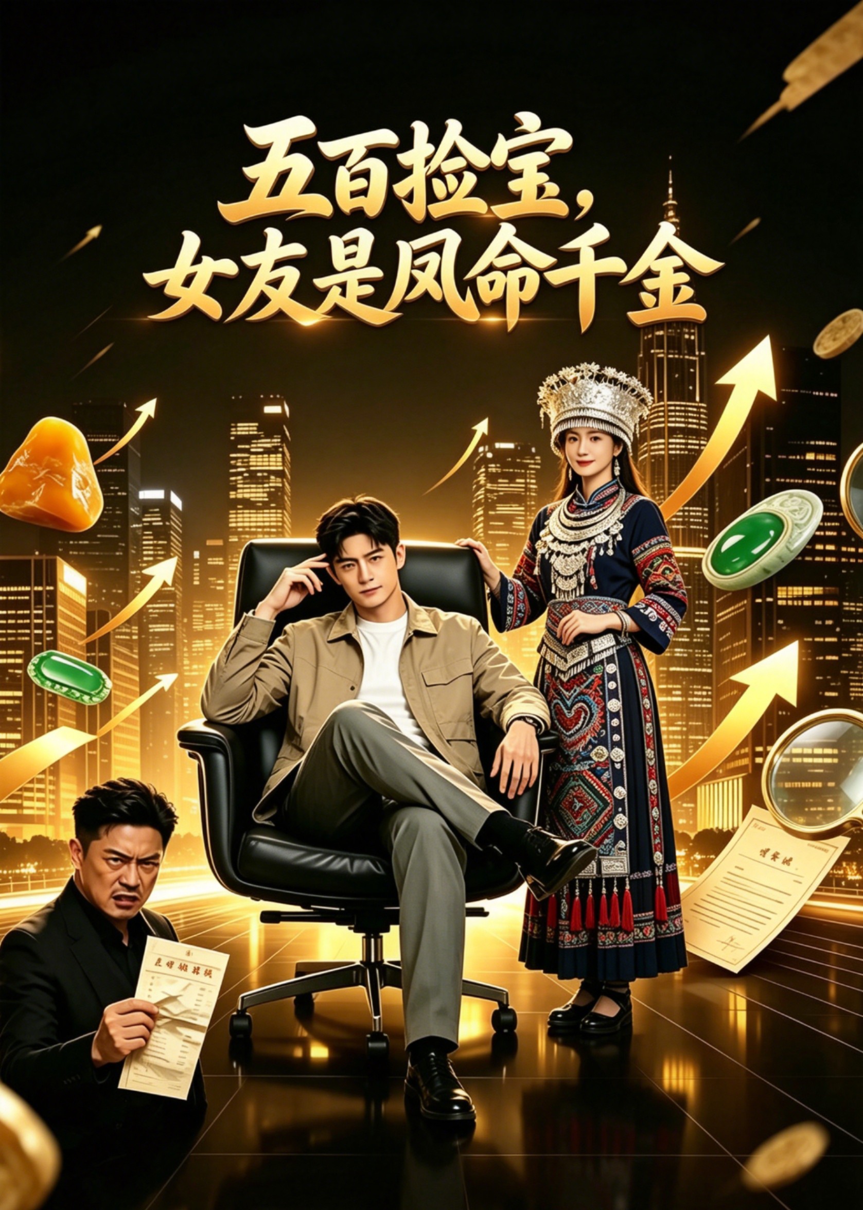 五百捡宝，女友是凤命千金