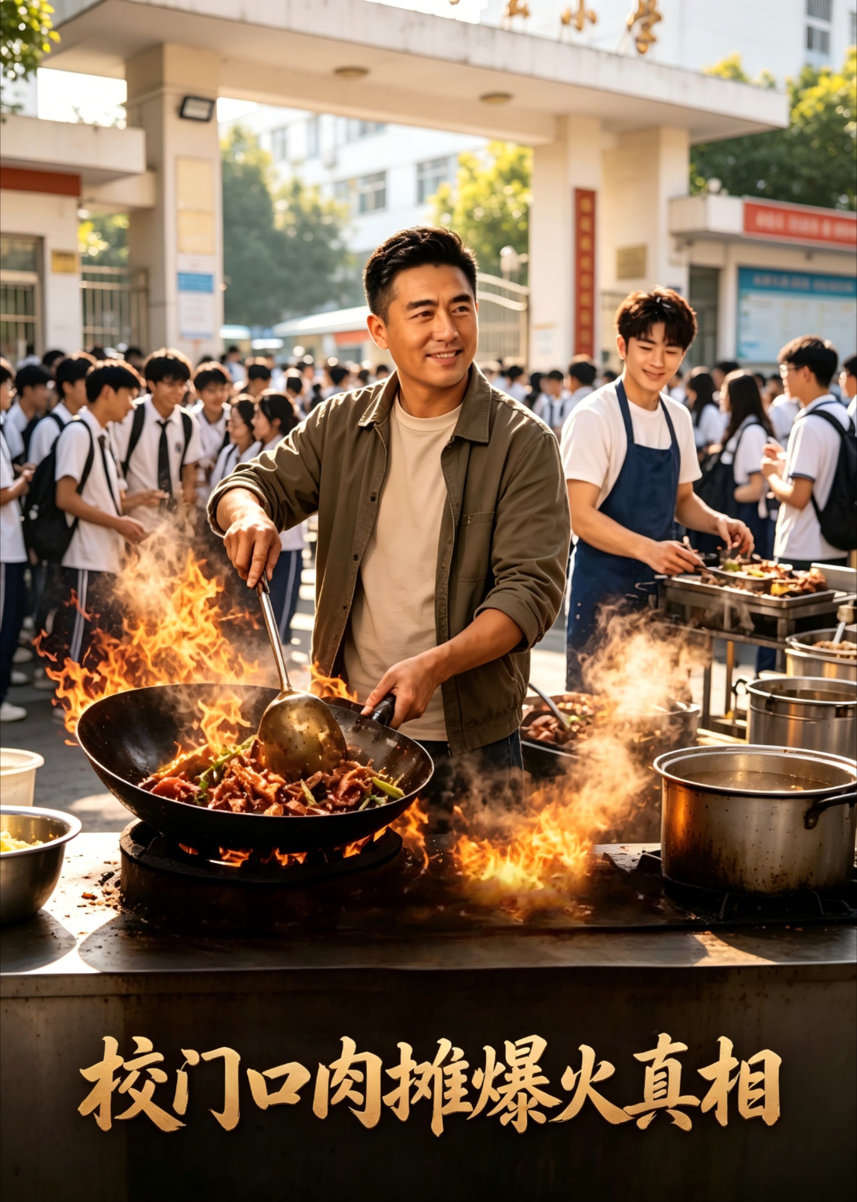 校门口肉摊爆火真相