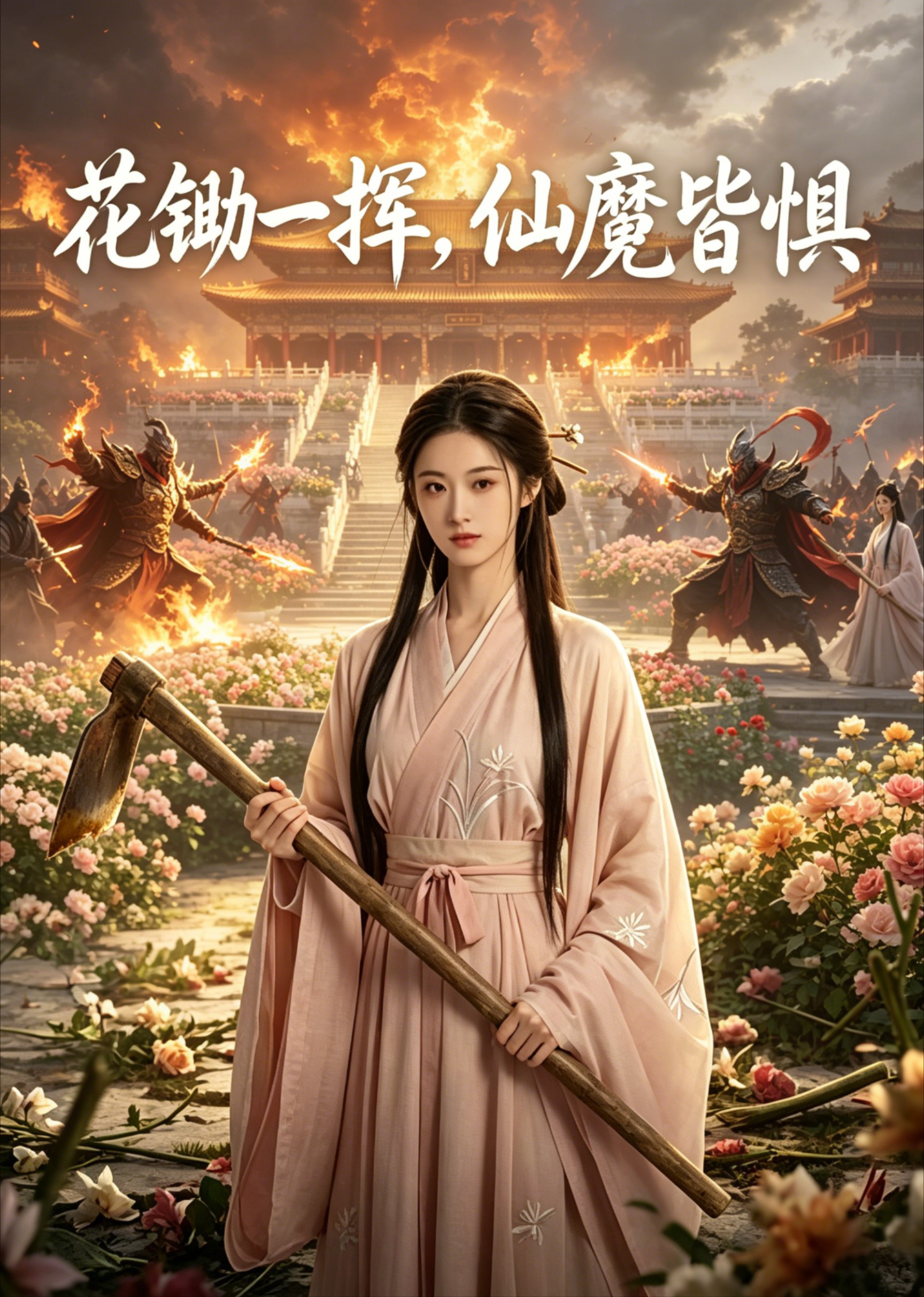 花锄一挥，仙魔皆惧