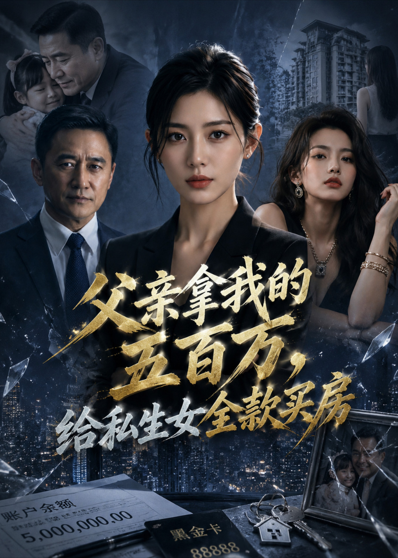 父亲拿我的五百万，给私生女全款买房