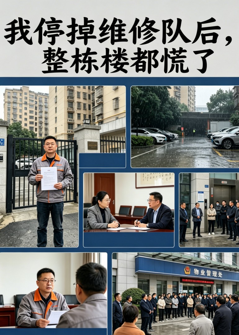我停掉维修队后，整栋楼都慌了